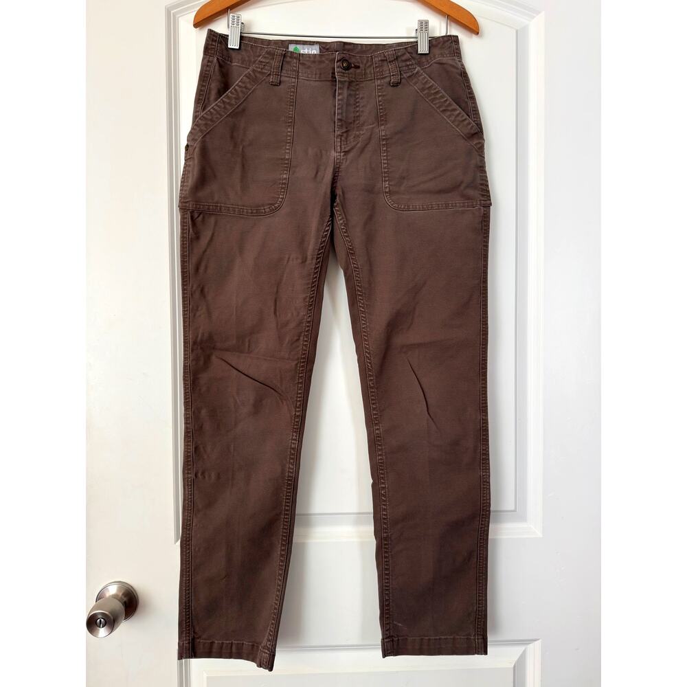 Stio Women's Rivet Twill Canvas Utility Carpenter Pants Brown Size 8
